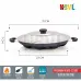 NSVL Non Stick 12 Cavity Appam Patra Handle with Lid Appachatty with Lid 0.25 L capacity 24 cm diameter  (Aluminium, Non-stick)