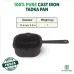 The Indus Valley Pre-Seasoned Cast Iron Vaghar/Chounk Pan for Frying Dal/Spices - 5.3inch Tadka Tadka Pan 13.4 cm diameter 0 L capacity  (Cast Iron, Induction Bottom)