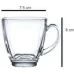 Rra Traders (Pack of 6) Glass Tea and Coffee Cup 