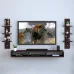 icrush Engineered Wood TV Entertainment Unit  (Finish Color - Brown, DIY(Do-It-Yourself))