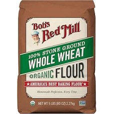 Bob's Red Mill Organic Whole Wheat Flour, 2.27kg