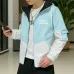 Men Colorblock Casual Jacket