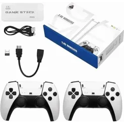 Confiavel PS5 4k Ultra HD gamestick With 2 PS5 Wireless Controller 64 GB with Yes  (White)