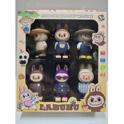 TMA ENTERPRISE  6pcs Labubu Model Set Key Chain