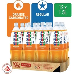 100 Plus Isotonic Drink Orange, 12 x 1.5l