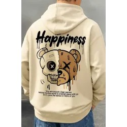 Men Full Sleeve Printed Hooded Sweatshirt